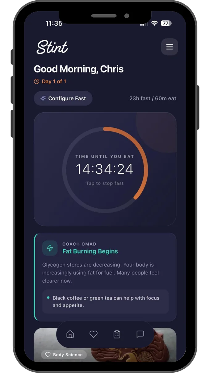 Stint: Your fasting rhythm